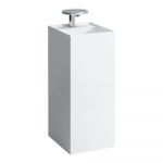 Praustuvas Laufen KARTELL 375x435x900 mm, laisvai statomas, su 1 anga maišytuvui viduryje, be perlajos, spalva - balta LCC (LAUFEN Clean Coat) 